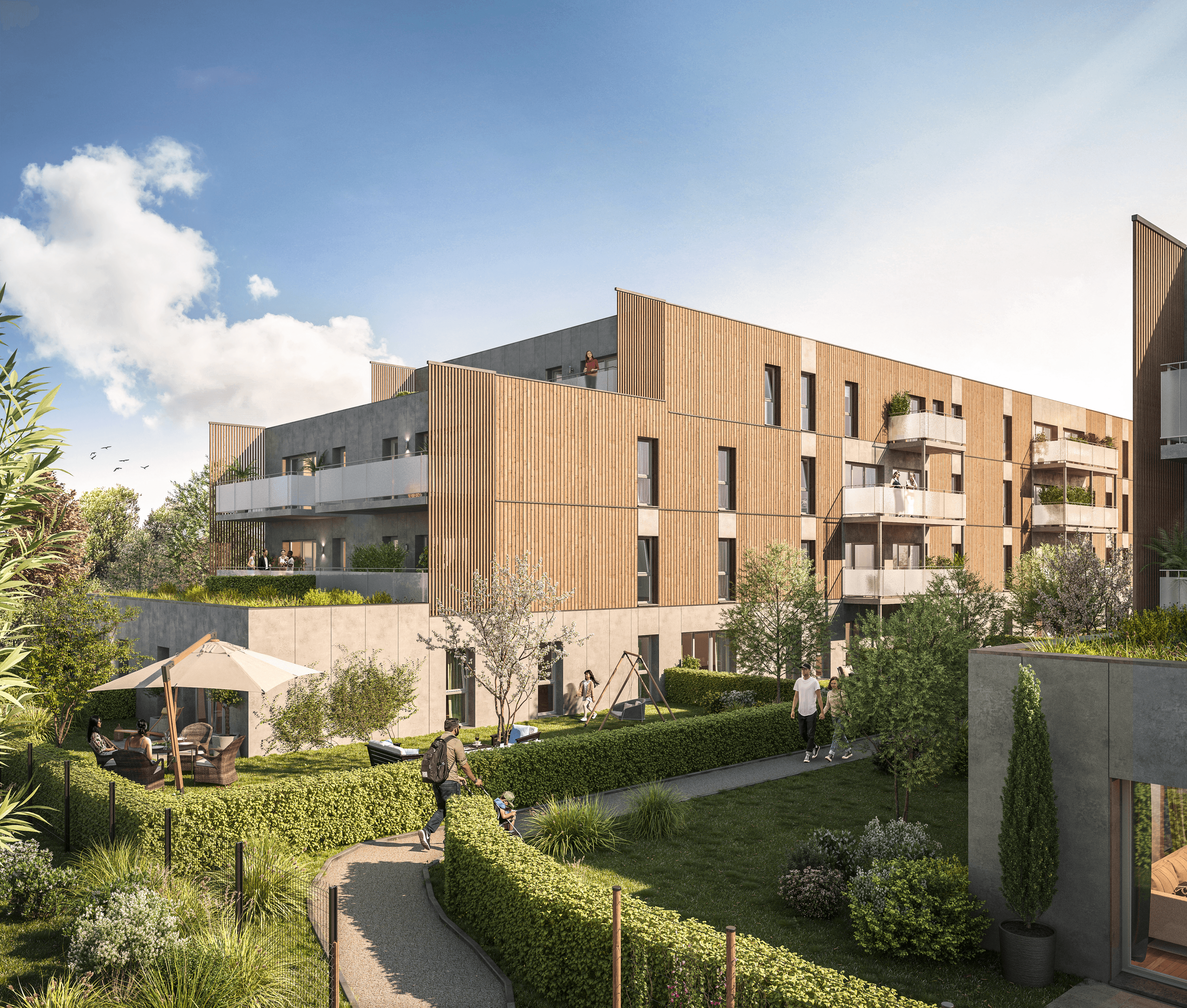 Construction biosourcée d'une résidence à Erquinghem-Lys