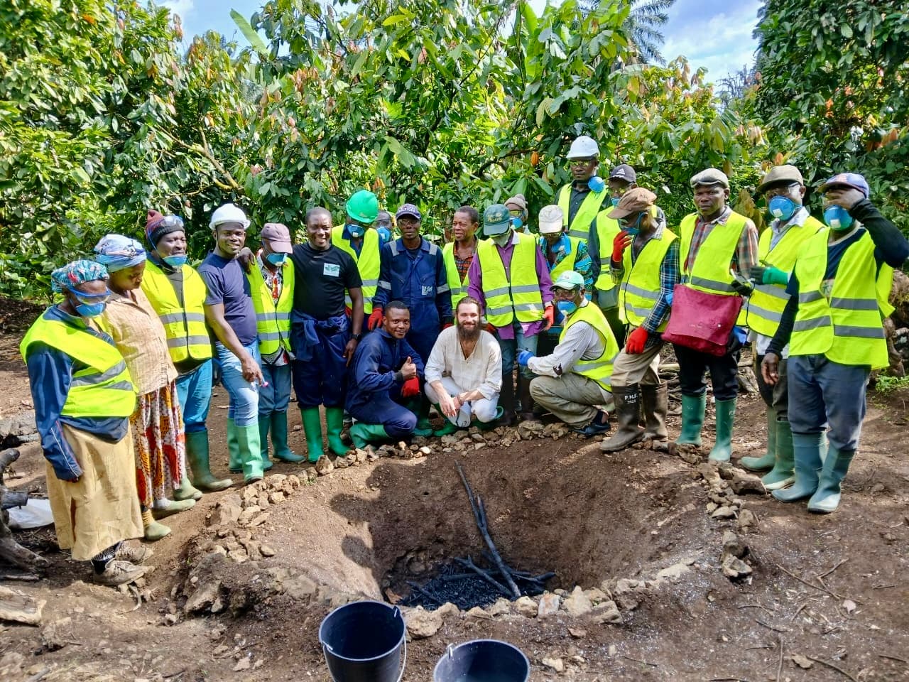 Biochar artisanal au Cameroun